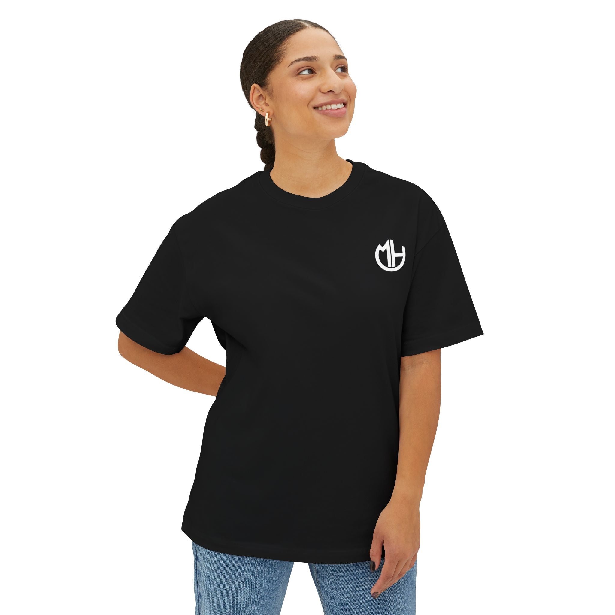MH Logo Tee — Oversized Boxy T‑Shirt